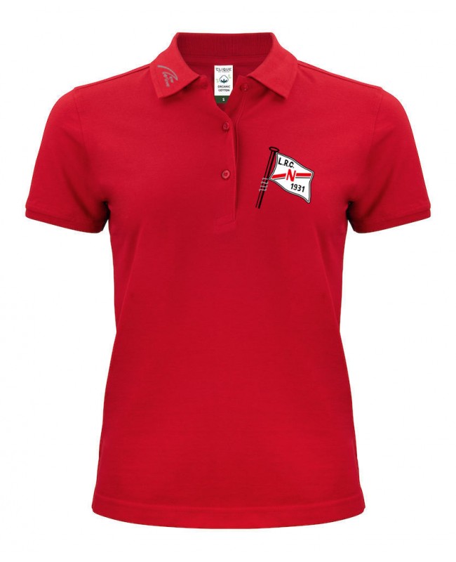 Premium Organic Polo - Lady rot - Lauffener RC