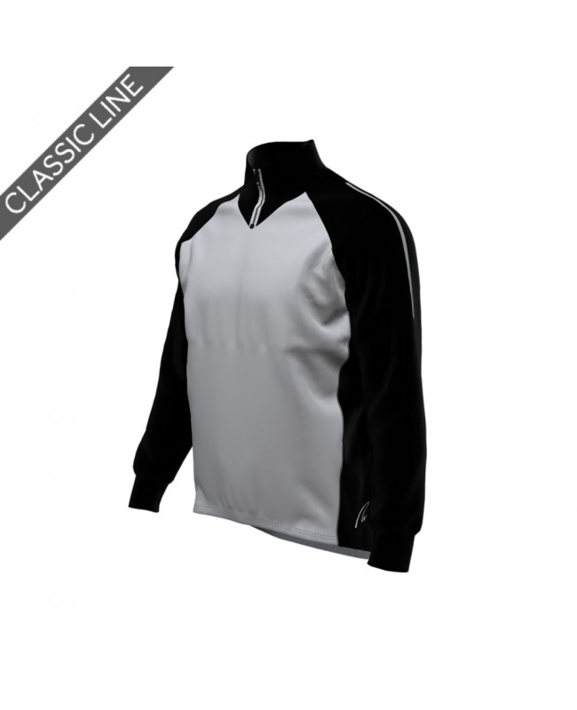 New Wave Sportswear - Half Zip Jacket black & grey