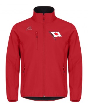 Basic Softshell Jacket - Man rot - RV Leer