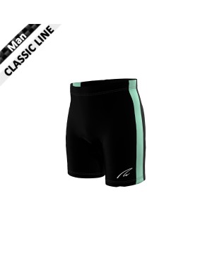 Outlet Classic Shorts unisex - Seitenstreifen - schwarz/mint