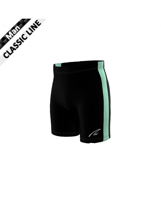 Outlet Classic Shorts unisex - Seitenstreifen - schwarz/mint