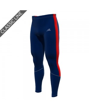 Outlet Side Stripe/Reflex Tights - navy/red - unisex