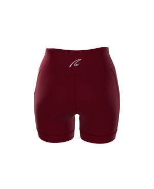 Mini Performance High Waist Shorts - Bordeaux / Antique