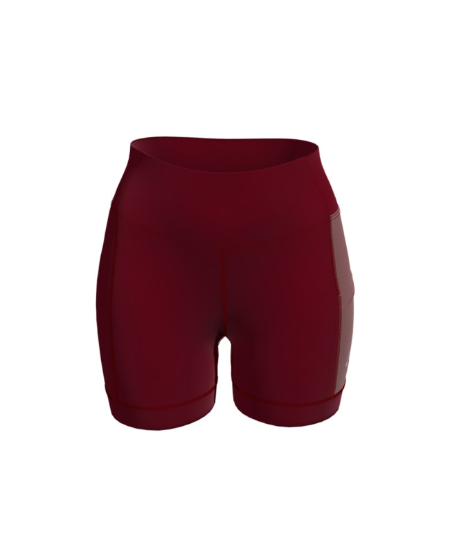 Mini Performance High Waist Shorts - Bordeaux / Antique