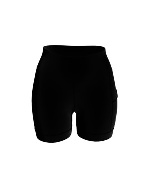 New Wave Sportswear - Mini Performance High Waist Shorts black