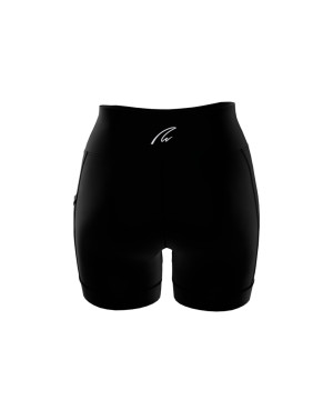 New Wave Sportswear - Mini Performance High Waist Shorts black