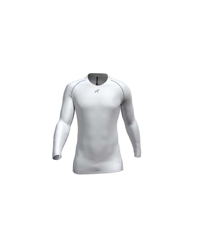 Pro Shirt - Longsleeve white/schwarz