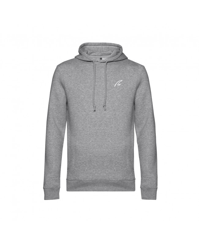 Organic Sport Hoodie Man grey - New Wave Sportswear